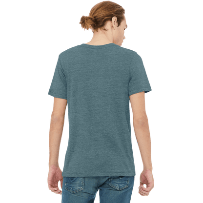 BELLA+CANVAS® Unisex Heather CVC V - Neck Tee - T-Shirts - SwagWear