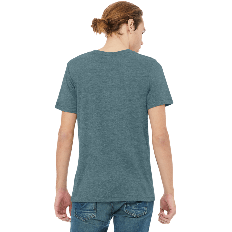 BELLA+CANVAS® Unisex Heather CVC V - Neck Tee - T-Shirts - SwagWear