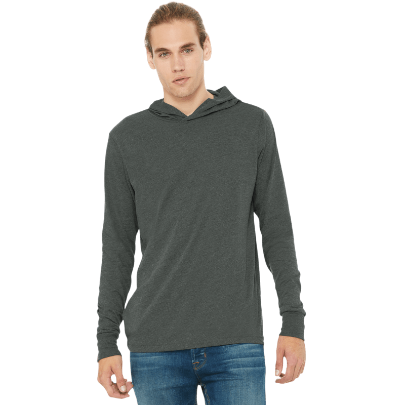 BELLA+CANVAS ® Unisex Jersey Long Sleeve Hoodie - Hoodies - SwagWear