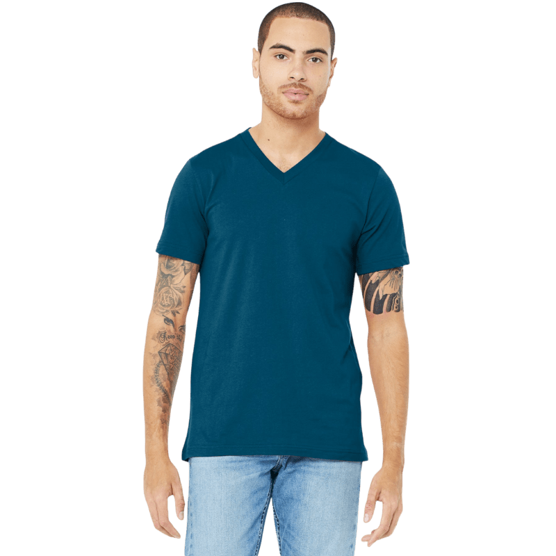 BELLA+CANVAS ® Unisex Jersey Short Sleeve V - Neck Tee - T-Shirts - SwagWear