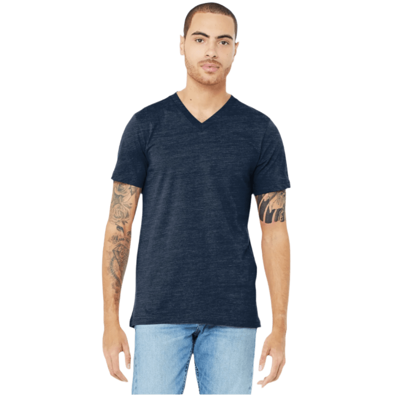 BELLA+CANVAS ® Unisex Jersey Short Sleeve V - Neck Tee - T-Shirts - SwagWear