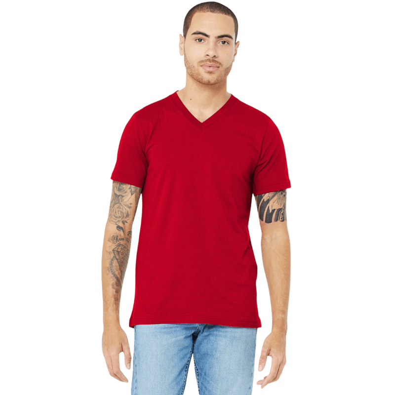 BELLA+CANVAS ® Unisex Jersey Short Sleeve V - Neck Tee - T-Shirts - SwagWear