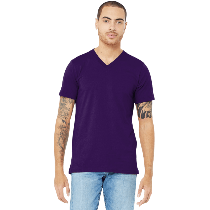 BELLA+CANVAS ® Unisex Jersey Short Sleeve V - Neck Tee - T-Shirts - SwagWear