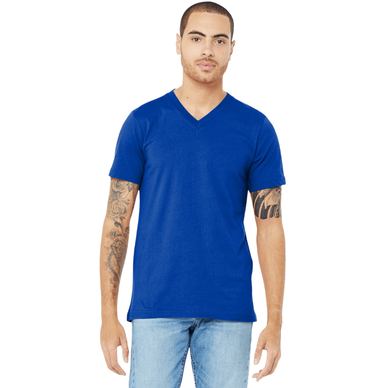BELLA+CANVAS ® Unisex Jersey Short Sleeve V - Neck Tee - T-Shirts - SwagWear