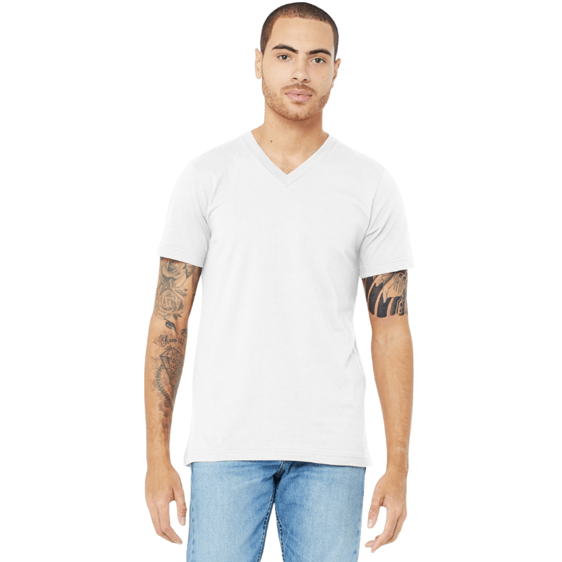 BELLA+CANVAS ® Unisex Jersey Short Sleeve V - Neck Tee - T-Shirts - SwagWear