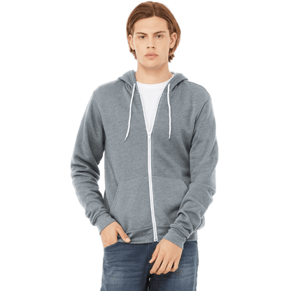 BELLA+CANVAS ® Unisex Sponge Fleece Full - Zip Hoodie - Full - Zip Hoodies - SwagWear