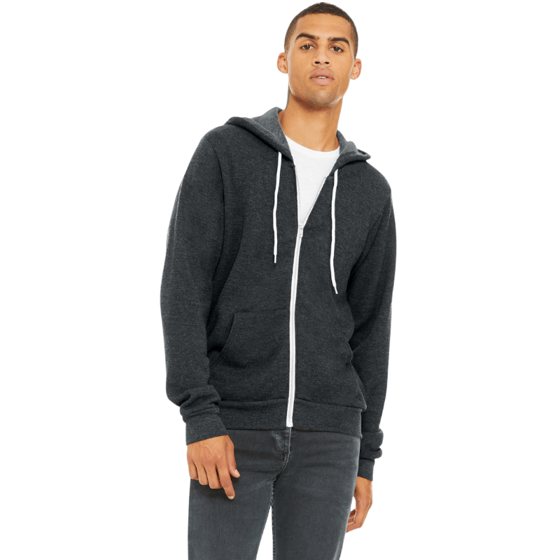 BELLA+CANVAS ® Unisex Sponge Fleece Full - Zip Hoodie - Full - Zip Hoodies - SwagWear