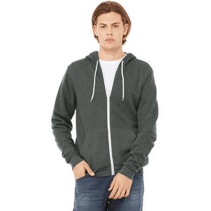 BELLA+CANVAS ® Unisex Sponge Fleece Full - Zip Hoodie - Full - Zip Hoodies - SwagWear