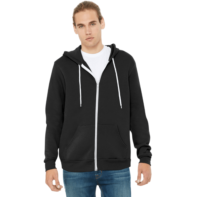 BELLA+CANVAS ® Unisex Sponge Fleece Full - Zip Hoodie - Full - Zip Hoodies - SwagWear