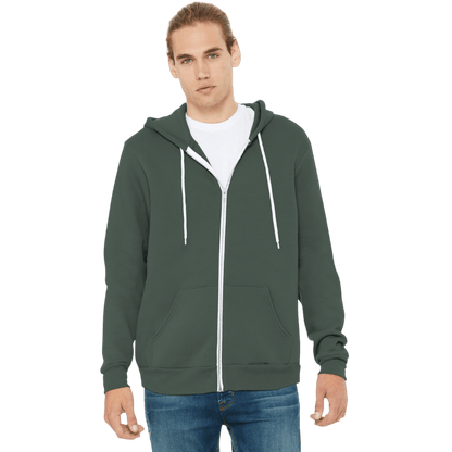 BELLA+CANVAS ® Unisex Sponge Fleece Full - Zip Hoodie - Full - Zip Hoodies - SwagWear