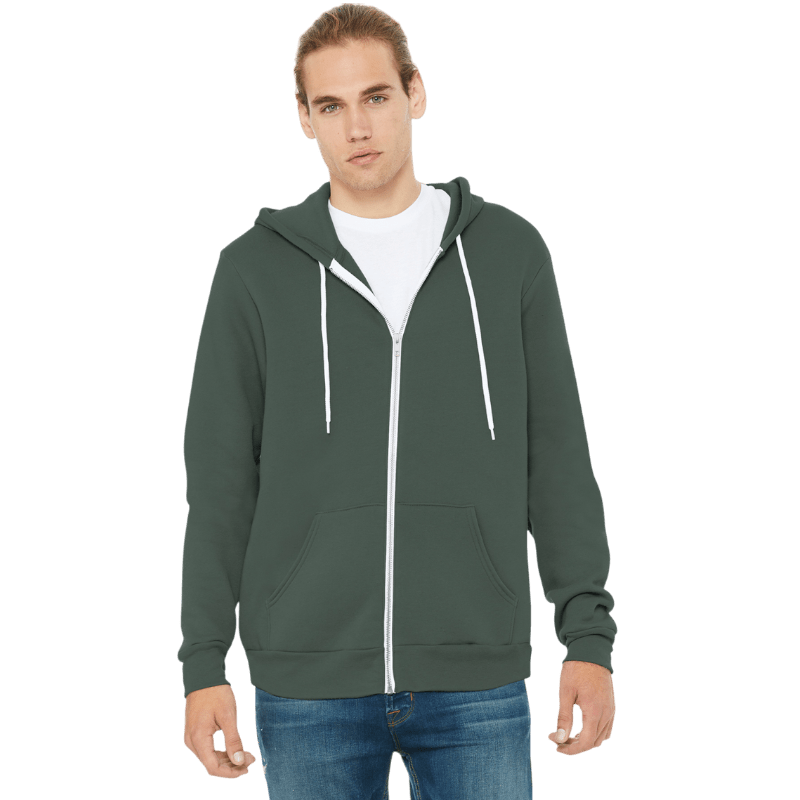 BELLA+CANVAS ® Unisex Sponge Fleece Full - Zip Hoodie - Full - Zip Hoodies - SwagWear
