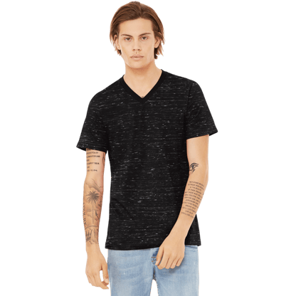 BELLA+CANVAS® Unisex Textured Jersey V - Neck Tee - T-Shirts - SwagWear