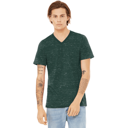 BELLA+CANVAS® Unisex Textured Jersey V - Neck Tee - T-Shirts - SwagWear