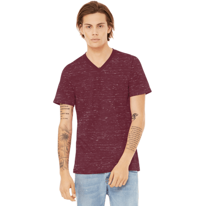 BELLA+CANVAS® Unisex Textured Jersey V - Neck Tee - T-Shirts - SwagWear