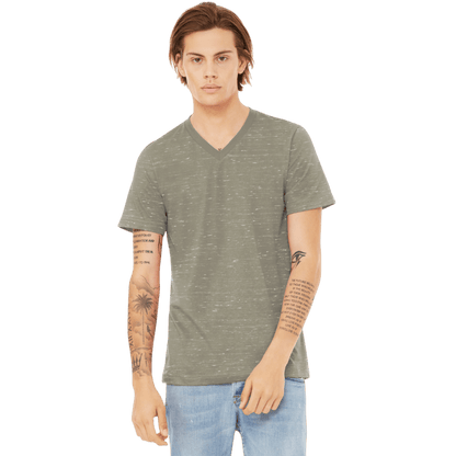 BELLA+CANVAS® Unisex Textured Jersey V - Neck Tee - T-Shirts - SwagWear