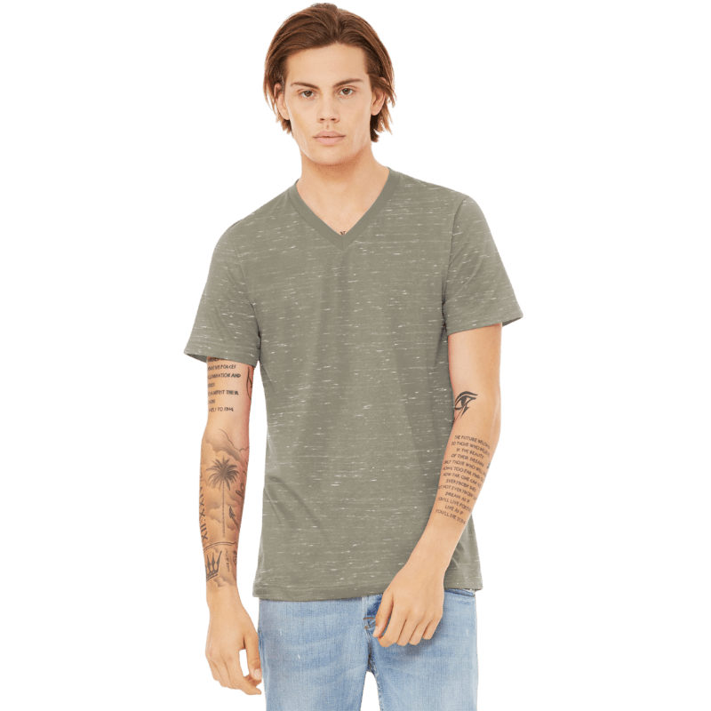 BELLA+CANVAS® Unisex Textured Jersey V - Neck Tee - T-Shirts - SwagWear