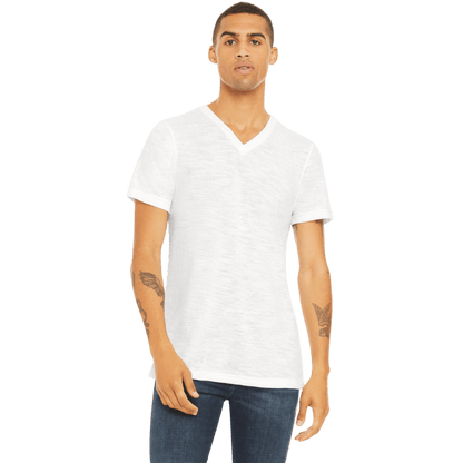 BELLA+CANVAS® Unisex Textured Jersey V - Neck Tee - T-Shirts - SwagWear
