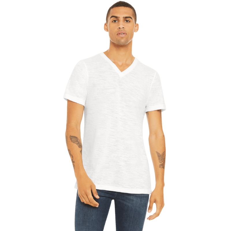 BELLA+CANVAS® Unisex Textured Jersey V - Neck Tee - T-Shirts - SwagWear