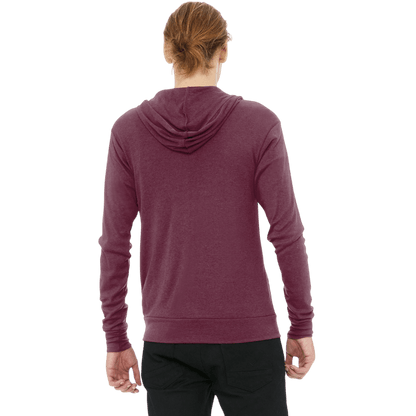 BELLA+CANVAS ® Unisex Triblend Full - Zip Lightweight Hoodie - Full - Zip Hoodies - SwagWear