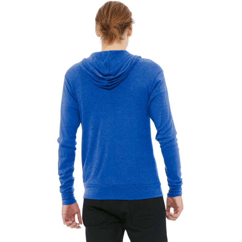 BELLA+CANVAS ® Unisex Triblend Full - Zip Lightweight Hoodie - Full - Zip Hoodies - SwagWear