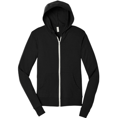 BELLA+CANVAS ® Unisex Triblend Full - Zip Lightweight Hoodie - Full - Zip Hoodies - SwagWear