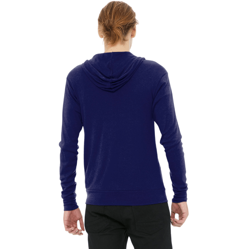 BELLA+CANVAS ® Unisex Triblend Full - Zip Lightweight Hoodie - Full - Zip Hoodies - SwagWear