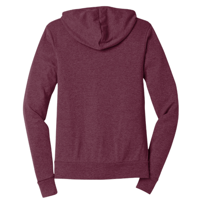 BELLA+CANVAS ® Unisex Triblend Full - Zip Lightweight Hoodie - Full - Zip Hoodies - SwagWear