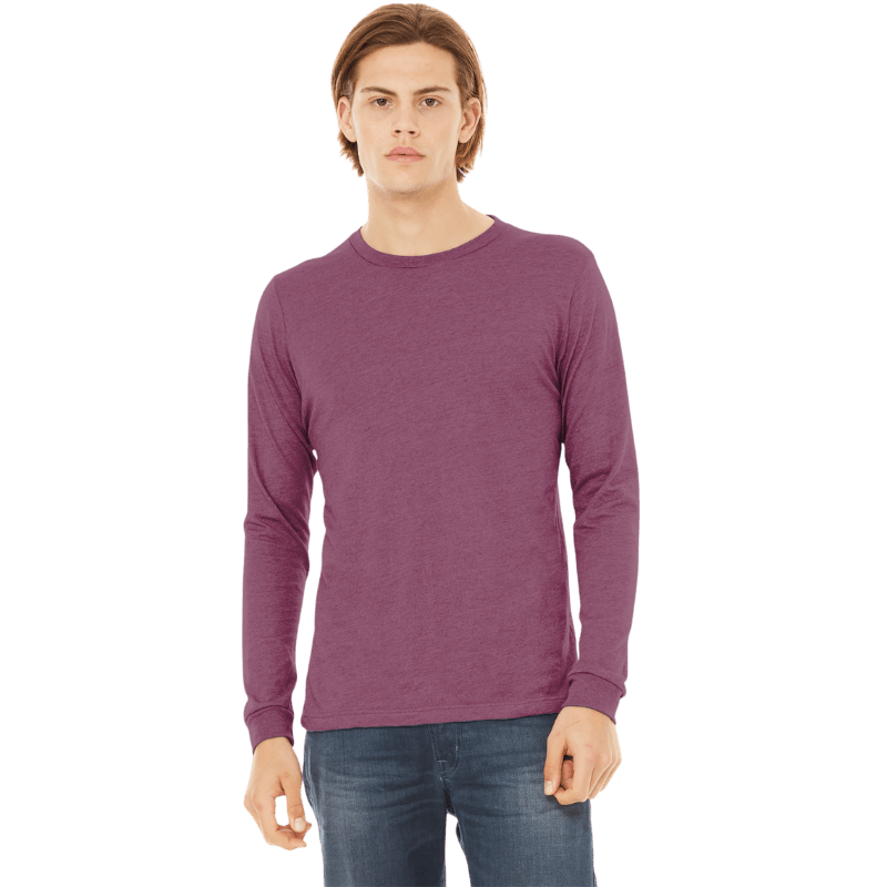 BELLA+CANVAS® Unisex Triblend Long Sleeve Tee - Long - Sleeved T-Shirts - SwagWear