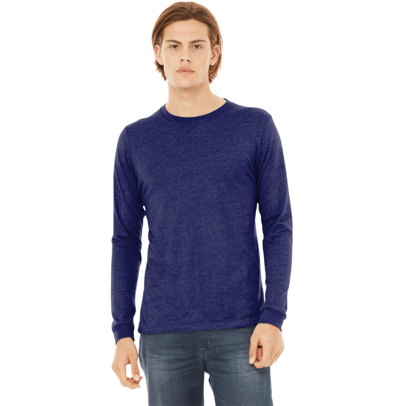 BELLA+CANVAS® Unisex Triblend Long Sleeve Tee - Long - Sleeved T-Shirts - SwagWear