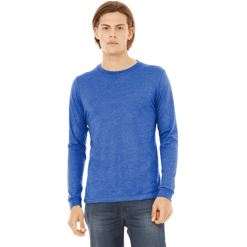 BELLA+CANVAS® Unisex Triblend Long Sleeve Tee - Long - Sleeved T-Shirts - SwagWear