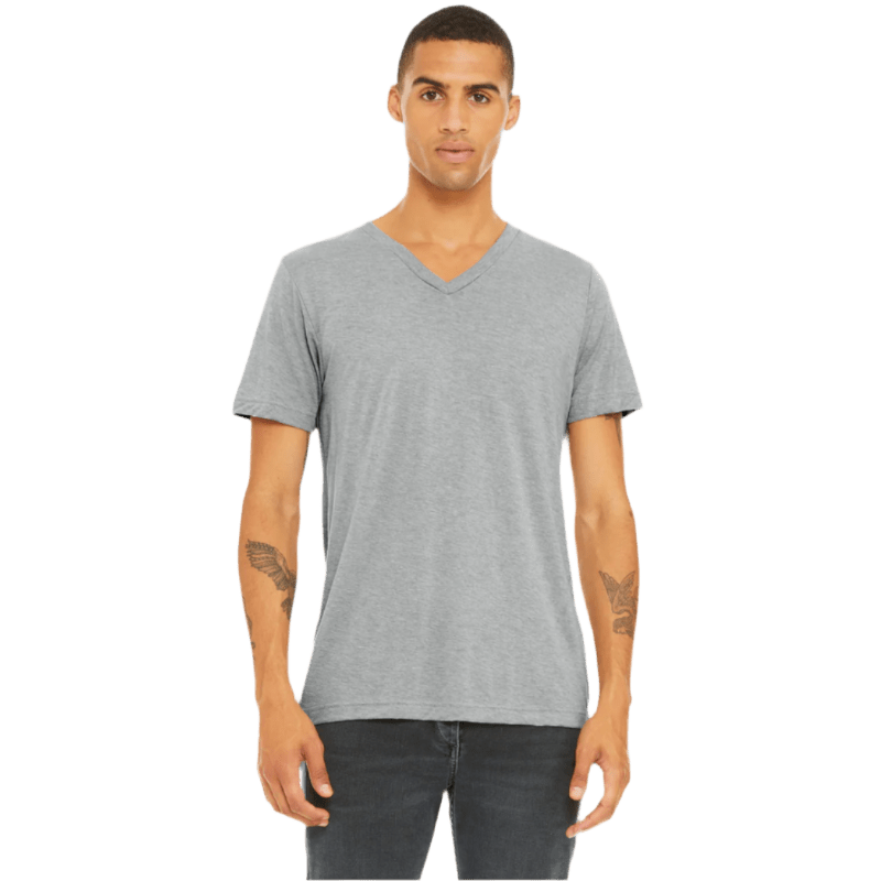 BELLA+CANVAS ® Unisex Triblend Short Sleeve V - Neck Tee - T-Shirts - SwagWear
