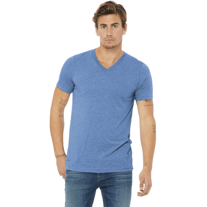 BELLA+CANVAS ® Unisex Triblend Short Sleeve V - Neck Tee - T-Shirts - SwagWear