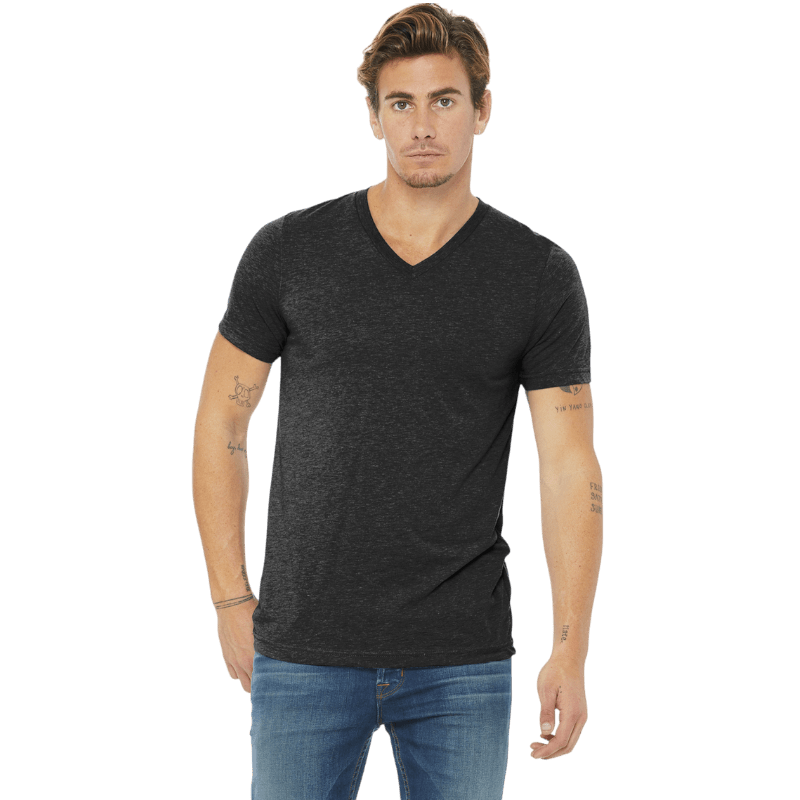 BELLA+CANVAS ® Unisex Triblend Short Sleeve V - Neck Tee - T-Shirts - SwagWear