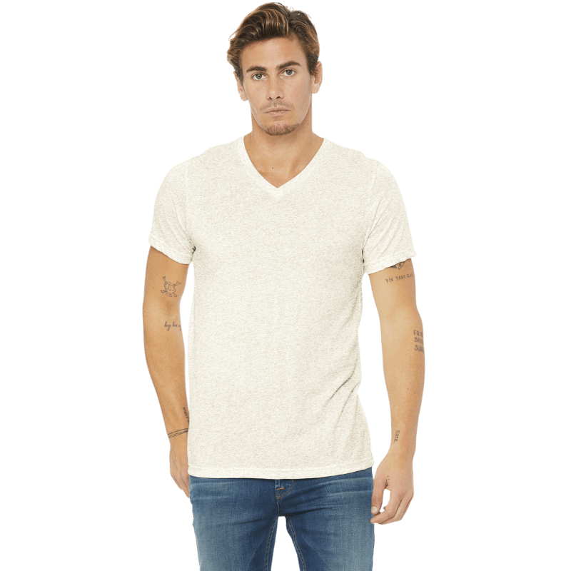 BELLA+CANVAS ® Unisex Triblend Short Sleeve V - Neck Tee - T-Shirts - SwagWear