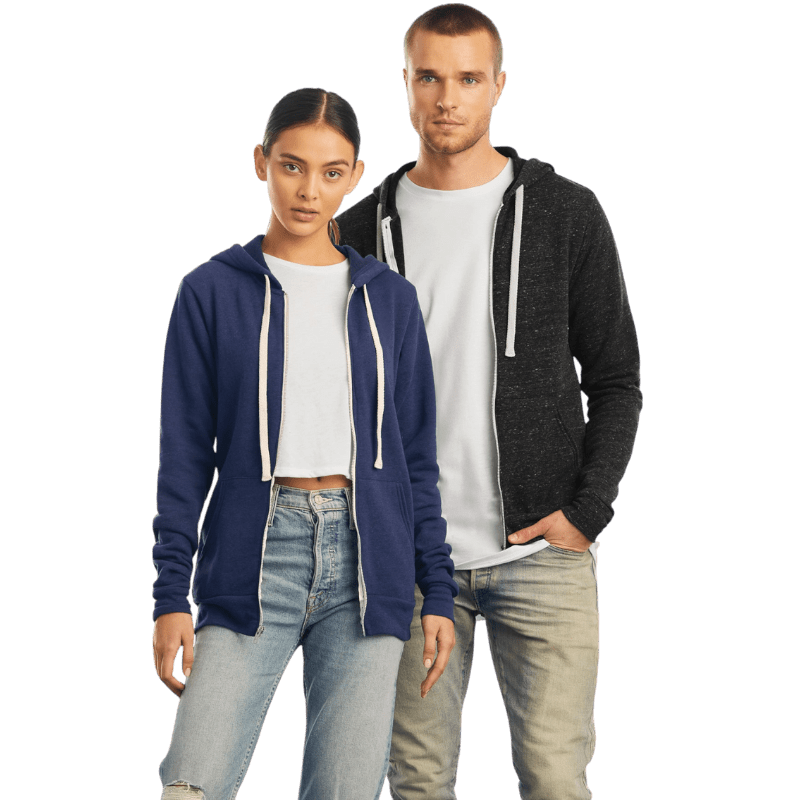 BELLA+CANVAS ® Unisex Triblend Sponge Fleece Full - Zip Hoodie - Full - Zip Hoodies - SwagWear