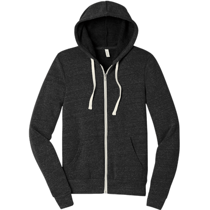 BELLA+CANVAS ® Unisex Triblend Sponge Fleece Full - Zip Hoodie - Full - Zip Hoodies - SwagWear