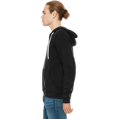 BELLA+CANVAS ® Unisex Triblend Sponge Fleece Full - Zip Hoodie - Full - Zip Hoodies - SwagWear