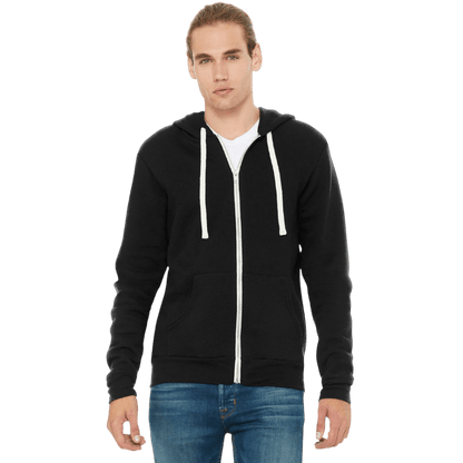 BELLA+CANVAS ® Unisex Triblend Sponge Fleece Full - Zip Hoodie - Full - Zip Hoodies - SwagWear