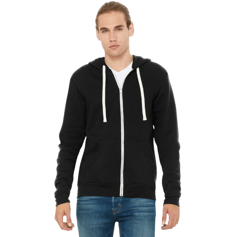 BELLA+CANVAS ® Unisex Triblend Sponge Fleece Full - Zip Hoodie - Full - Zip Hoodies - SwagWear