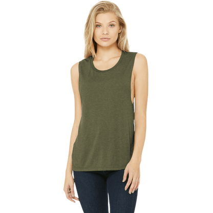 BELLA+CANVAS ® Women’s Flowy Scoop Muscle Tank - Tank Tops - SwagWear
