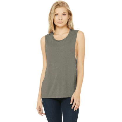 BELLA+CANVAS ® Women’s Flowy Scoop Muscle Tank - Tank Tops - SwagWear