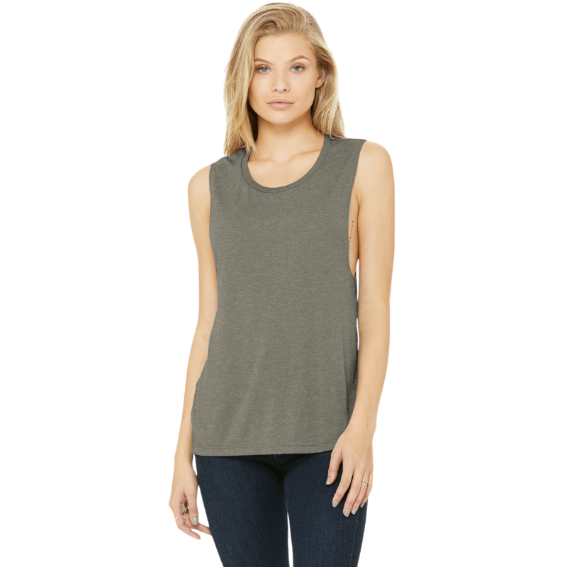 BELLA+CANVAS ® Women’s Flowy Scoop Muscle Tank - Tank Tops - SwagWear