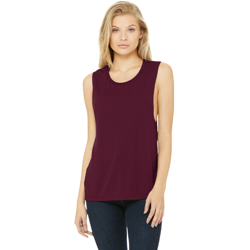 BELLA+CANVAS ® Women’s Flowy Scoop Muscle Tank - Tank Tops - SwagWear