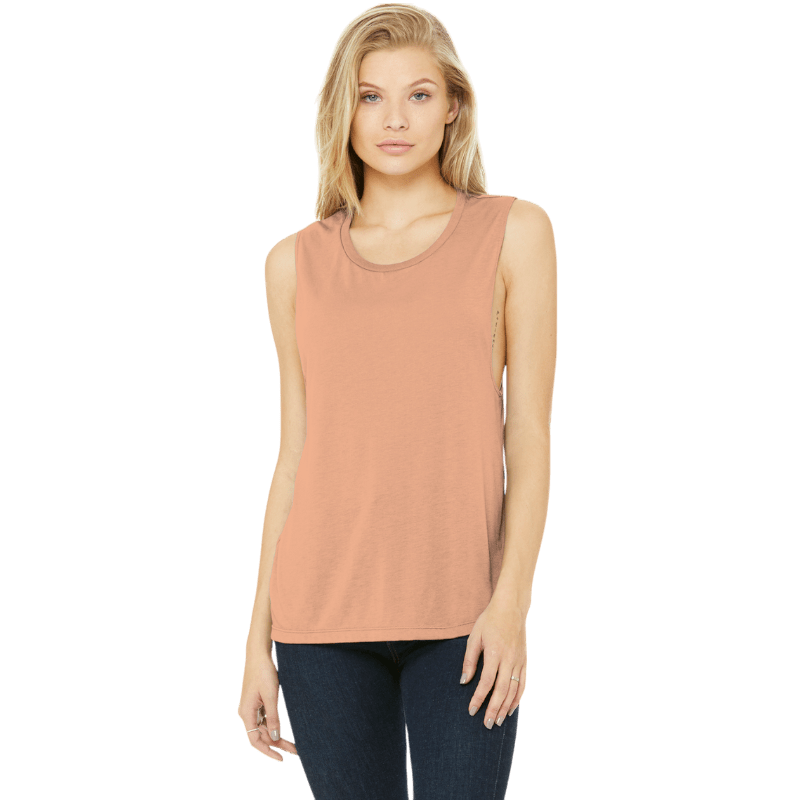 BELLA+CANVAS ® Women’s Flowy Scoop Muscle Tank - Tank Tops - SwagWear