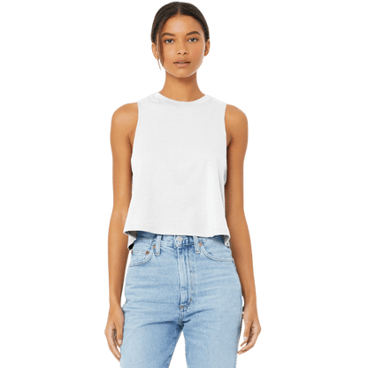 BELLA+CANVAS ® Women’s Racerback Cropped Tank - Tank Tops - SwagWear