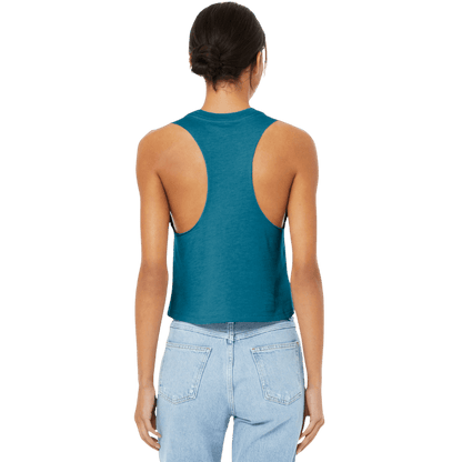BELLA+CANVAS ® Women’s Racerback Cropped Tank - Tank Tops - SwagWear