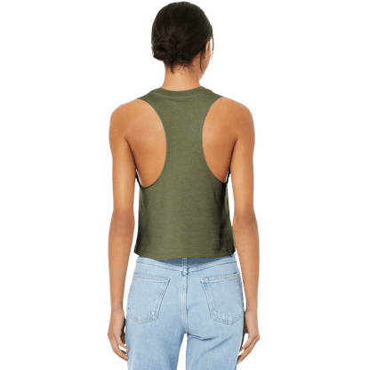 BELLA+CANVAS ® Women’s Racerback Cropped Tank - Tank Tops - SwagWear