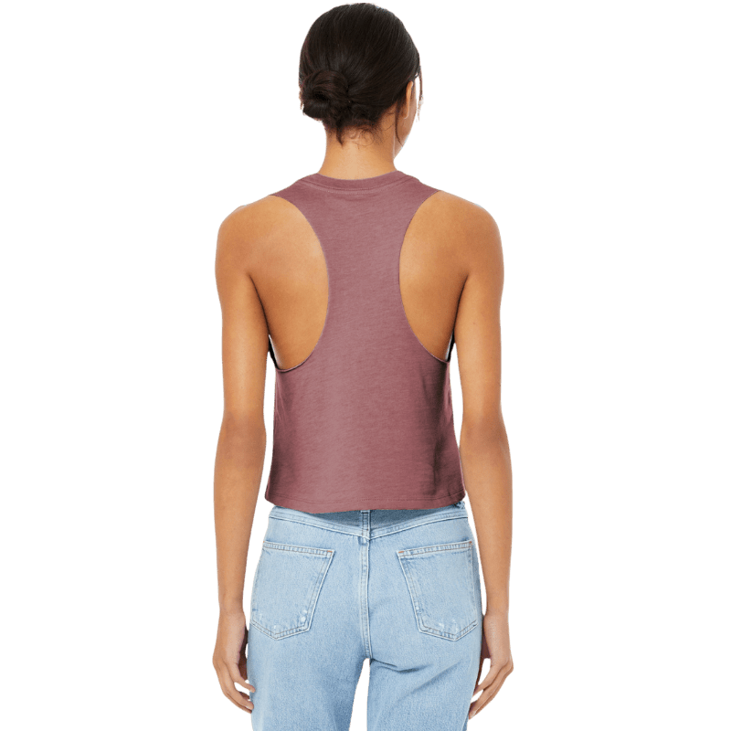 BELLA+CANVAS ® Women’s Racerback Cropped Tank - Tank Tops - SwagWear
