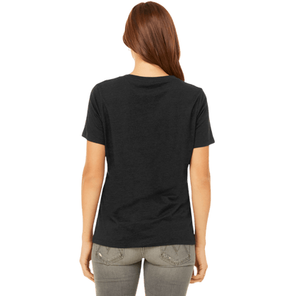 BELLA+CANVAS® Women’s Relaxed Heather CVC V - Neck Tee - T-Shirts - SwagWear