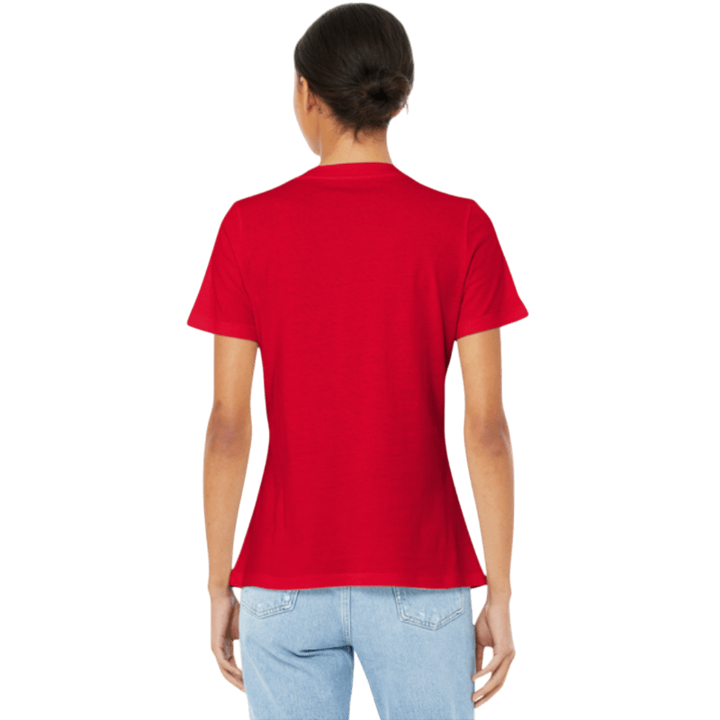 BELLA+CANVAS ® Women’s Relaxed Jersey Short Sleeve V - Neck Tee - T-Shirts - SwagWear
